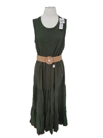 Sommerkleid aus Viskose grün Gr. XL NEU mit Etikette
