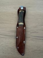 Jagd-Pfadfinder Dolch / Messer mit Hirschhorngriff