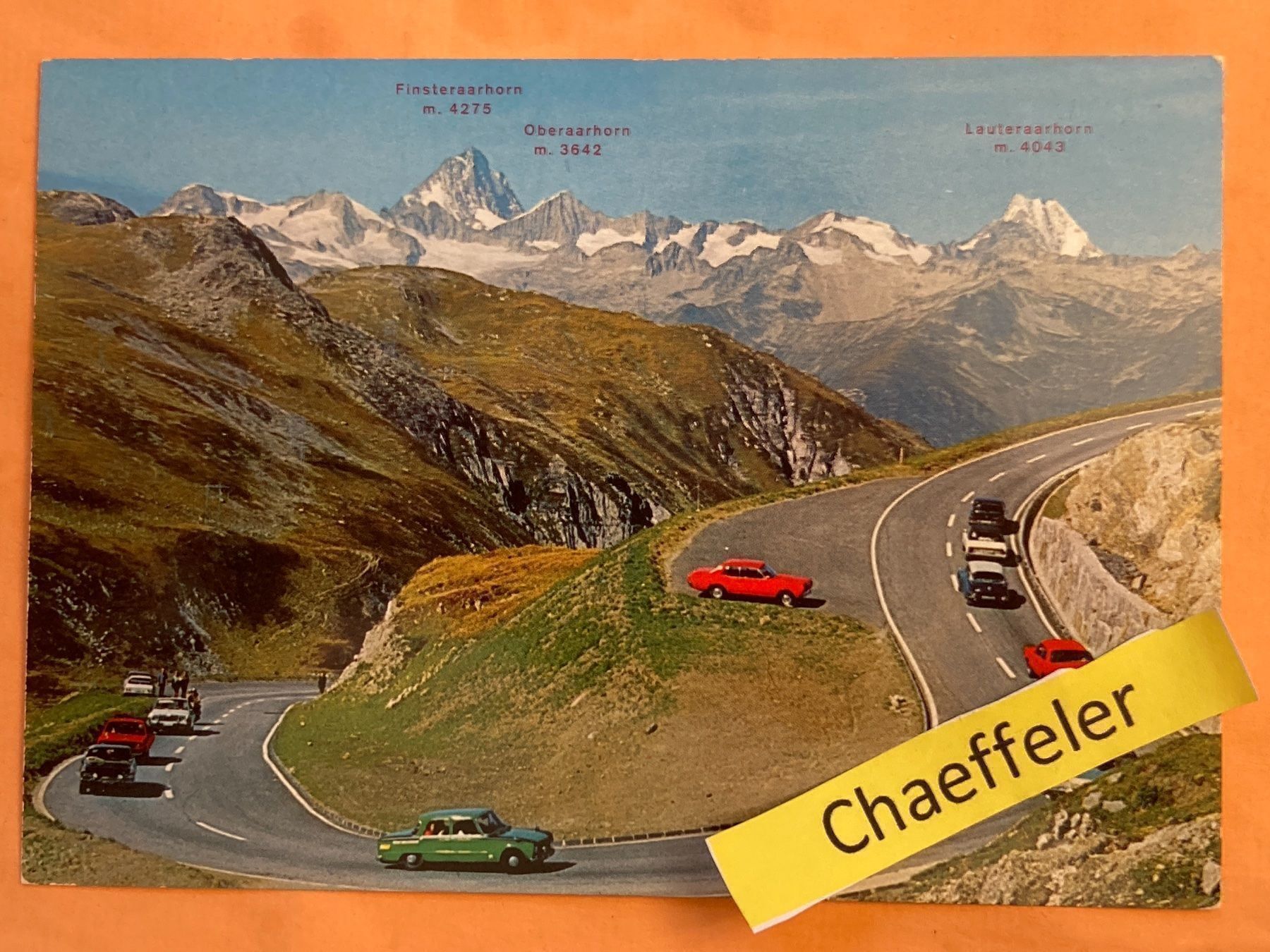Cartoline postali: Nufenenpass-Strasse – Usato da Zürich venduto da Chaeffeler