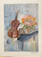 ALBAN WELTI GROSSE LITHOGRAPHIE SIGNIERT NUMMERIERT