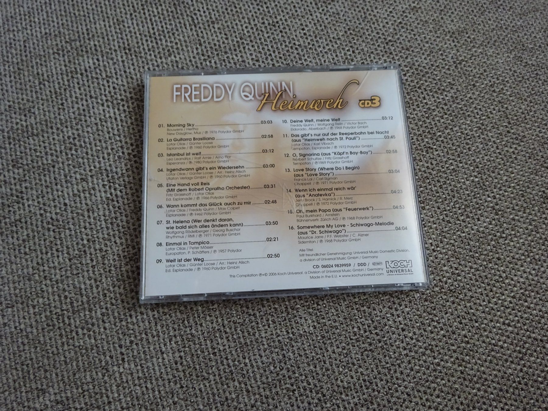 CD: Heimweh/Freddy Quinn – Nuovo (secondo la descrizione) da Rothrist venduto da Mistery1 1