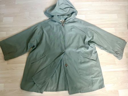Max Mara Weekend: leichter, weiter Mantel, Cape, Khaki, 38