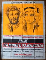 Filmplakat „D‘Amore e d‘Anarchia“ von Lina Wertmuller, 1973