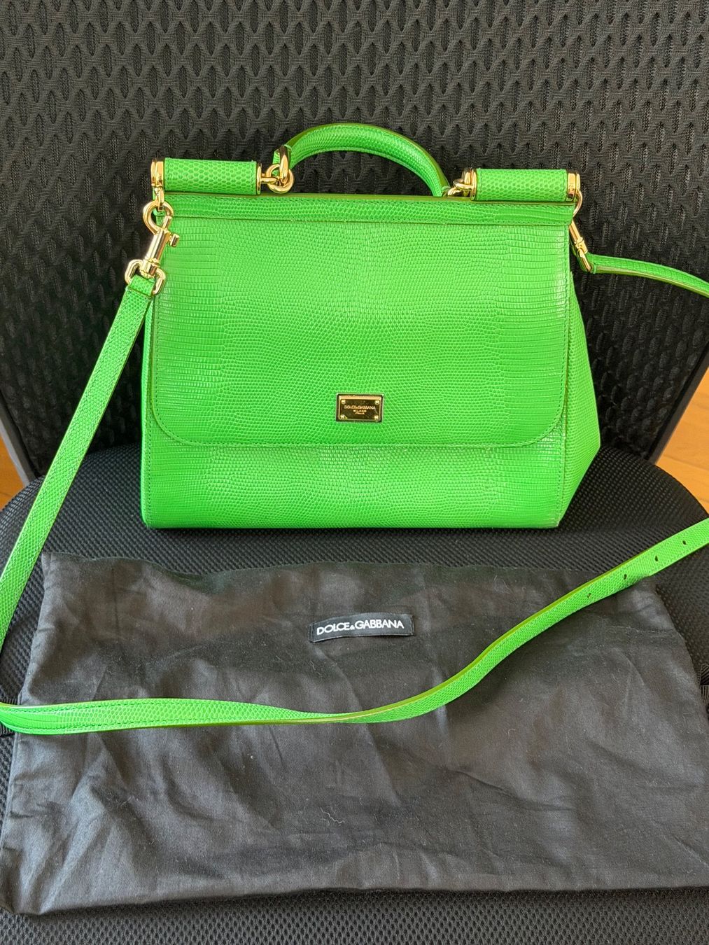 Dolce & Gabbana Taschen für Damen: Dolce & Gabbana Sicily Handtasche Lizard optik Leder – Gebraucht aus Basel von Blausara707 1