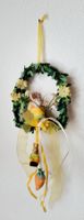 Türkranz - Ostern - Blumen-Kranz mit Hasen zum Aufhängen
