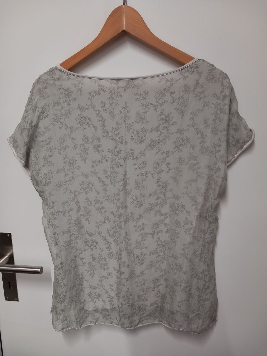 T-shirt: Seidenshirt Fratelli Gr.S hellgrau – Usato da Gwatt (Thun) venduto da umwelt-brocki 2