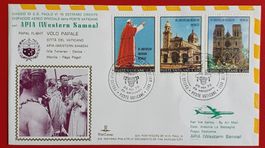 VATIKAN FLUGPOST PAPST PAUL IN APIA WESTERN SAMOA ASIEN 1970