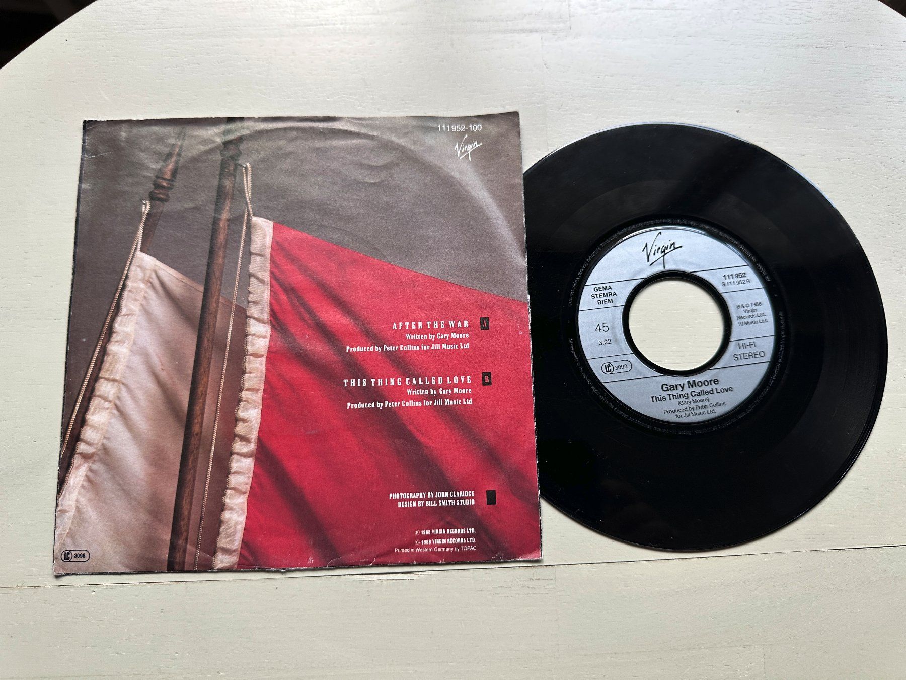 Dischi in vinile: GARY MOORE THIN LIZZY tolle Single Kult After the war Blues – Usato da Basel venduto da Partridge 1