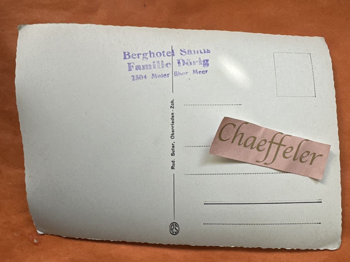Cartoline postali: 2959 Säntis-Schwebebahn mit Tödi – Usato da Zürich venduto da Chaeffeler 1