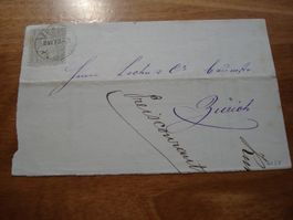 Briefteil 1873, 2 Rp sitz. Helvetia grau, Preisliste