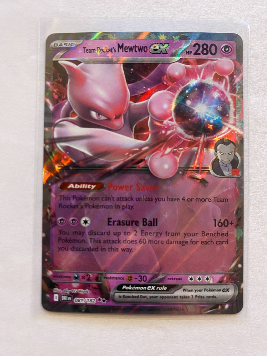 Pokemon Team Rocket's Mewtwo EX 081/182 Destined Rivals EN (Neu (gemäss ...