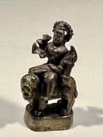 Statuette Durga Miniature Bronze Inde Protection