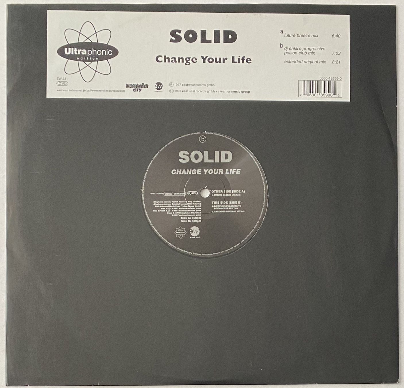 Dischi in vinile: Solid, Change Your Life (Trance, House) – Usato da Flums venduto da Empe1