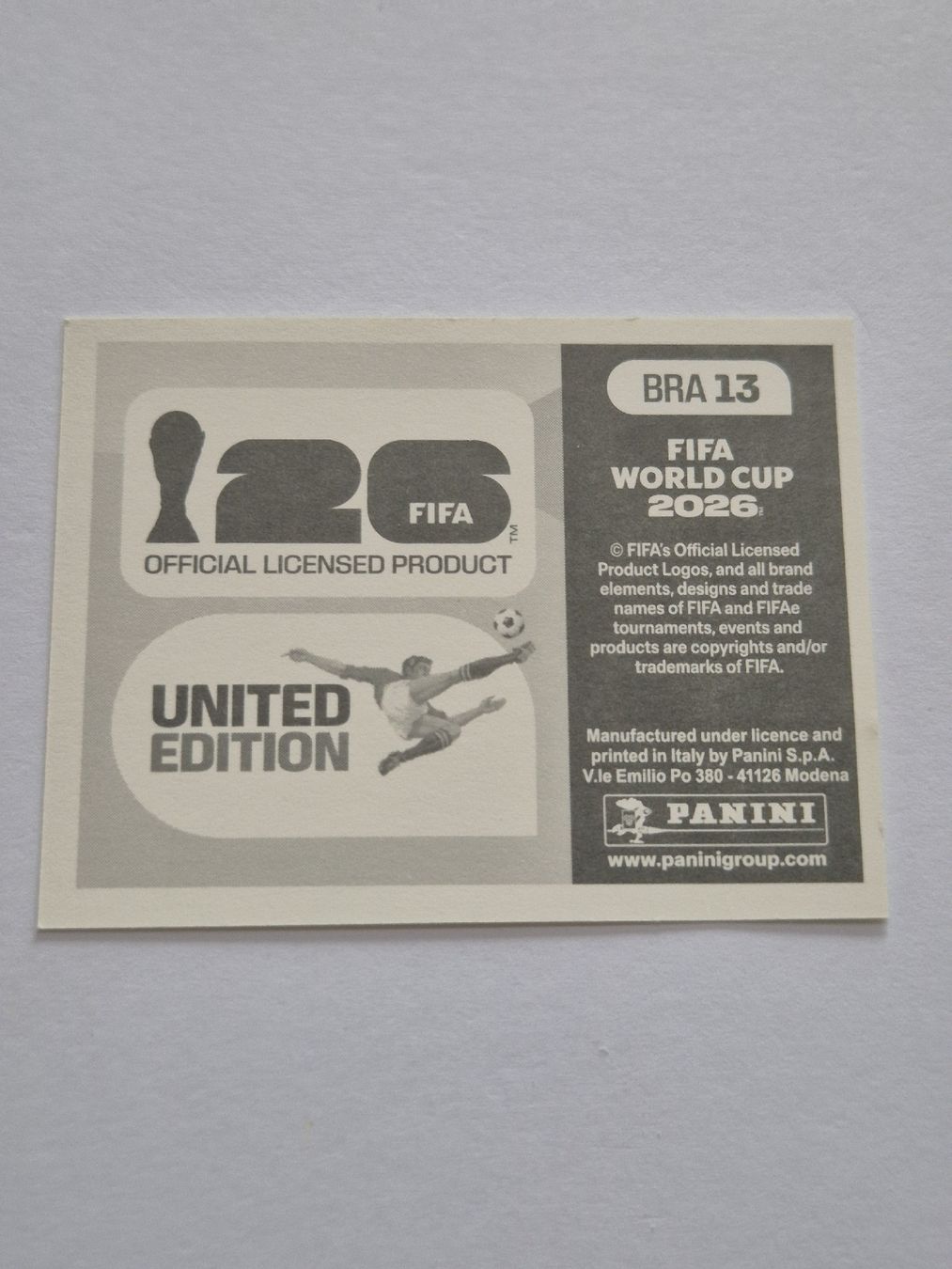 Panini Sammelbilder & Trading cards: Panini Brazil BRA 13 – Neu (gemäss Beschreibung) aus Romanens von ozgore 1