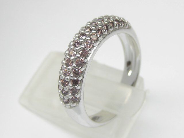 Anelli: Ring Silber 925 + MP rosa Steine Gr. 54 – Usato da Ermatingen venduto da Decovin 1