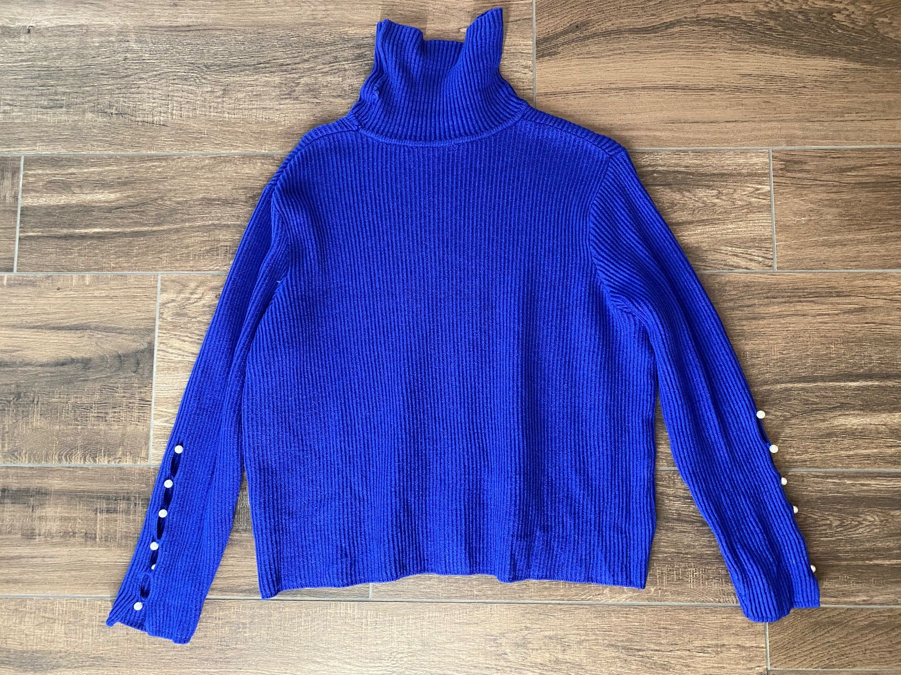 Shein Maglioni & Felpe: Rollkragenpullover blau mit Perlen Gr. 54 / 56 – Usato da Pratteln venduto da a23_j2gs 2