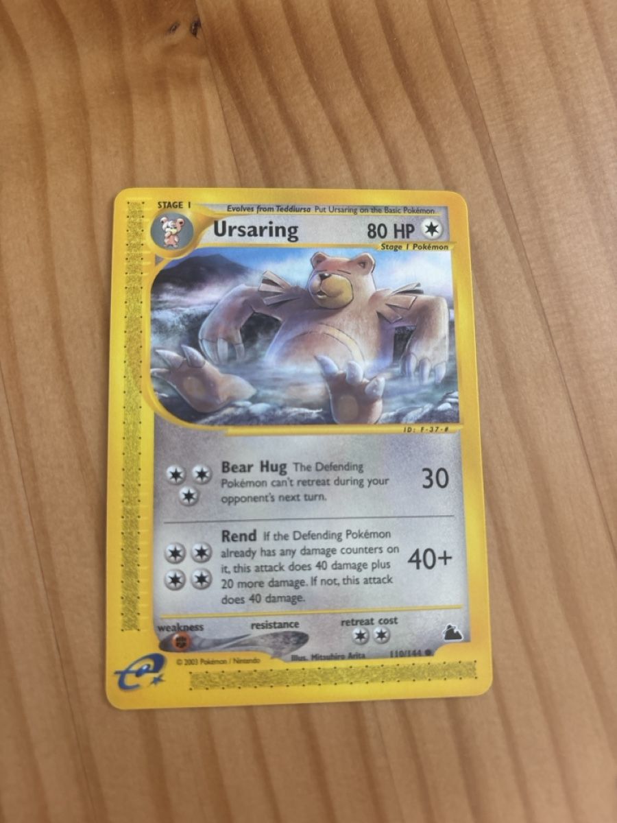 Pokémon Carte collezionabili: Ursaring Skyridge, LP – Usato da Bern venduto da Pokescherti