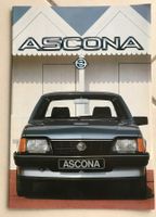 Prospekt Opel Ascona, 83, UNGELOCHT!, 43 Jahre jung, s.schön