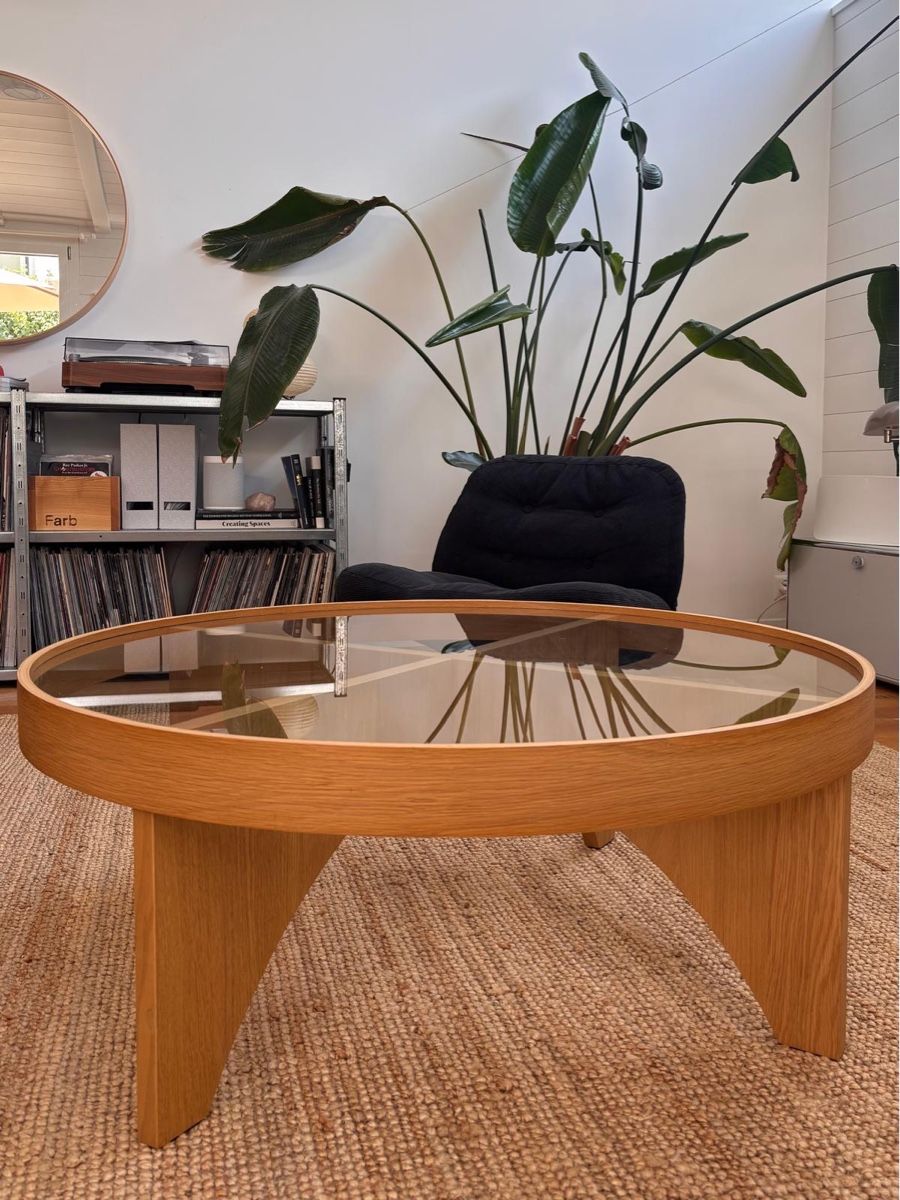 Ikea Tavoli: Couchtisch Stockholm Eichenfurnier/Glas – Usato da Bremgarten b. Bern venduto da ete_petete