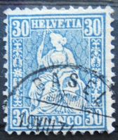 MA23) 41, Sitzende Helvetia, Abart fleck beim E