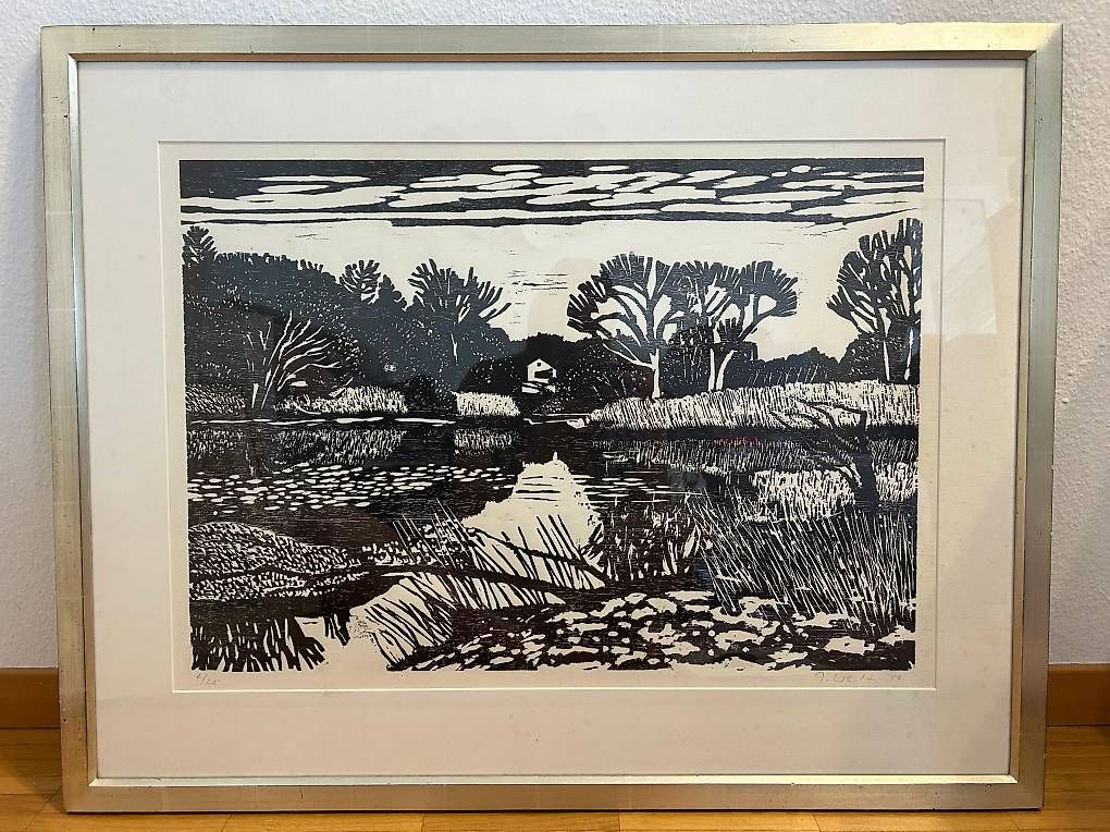 Grafica & Litografie: Original-Bild Josef Welti, 1984, Kunst, Gemälde – Usato da Meggen venduto da ADcc12