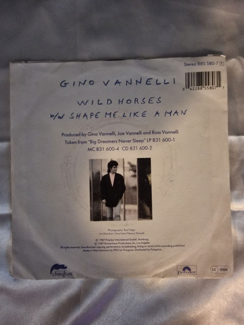 Vinyles: Gino Vannelli - Wild Horses / Shape me like a Man – D'occasion à Pfaffnau par gunport 1