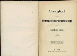 Gesangbuch Kanton Bern 1902
