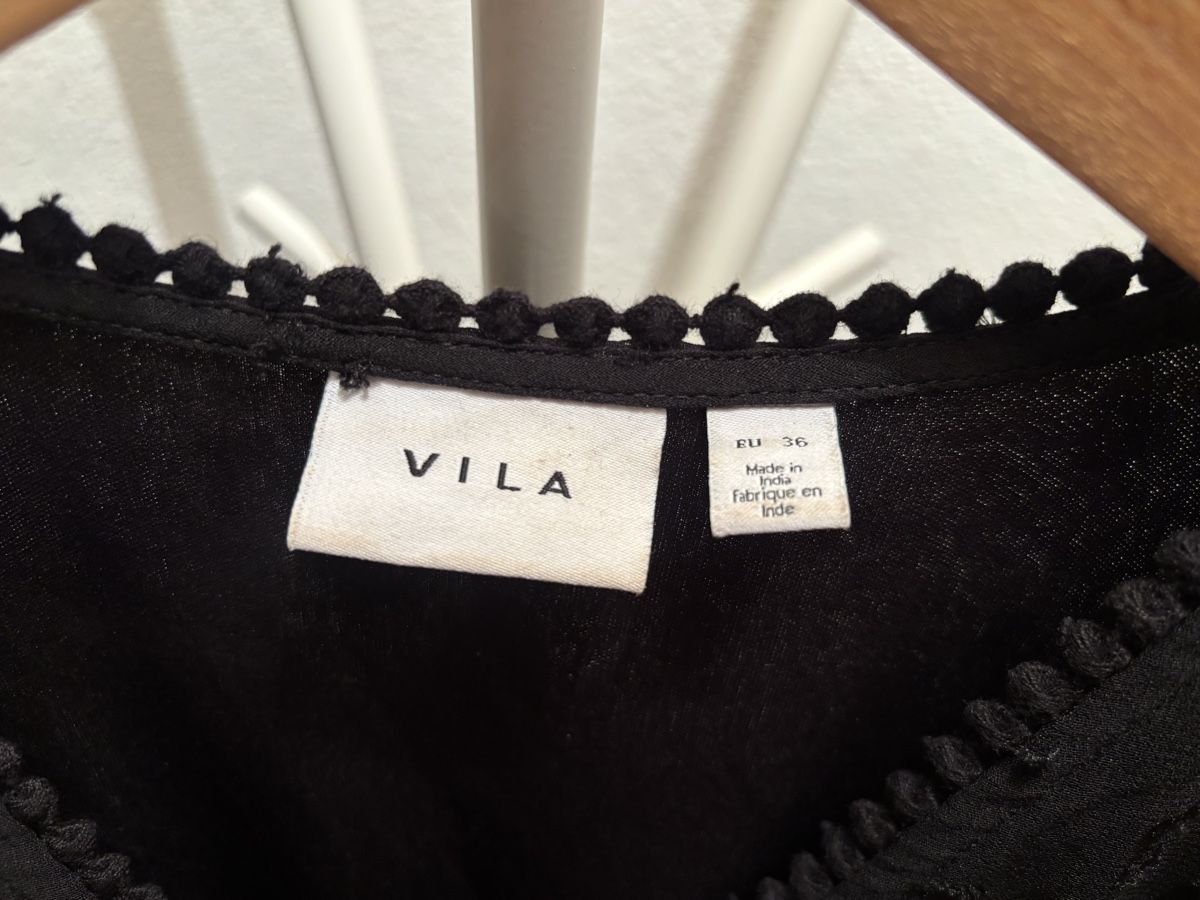Vestiti: Kleid schwarz mit Punktemuster – Usato da Buus venduto da len_gz7m 1