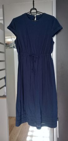 schönes neues Leinenkleid, blau, 40