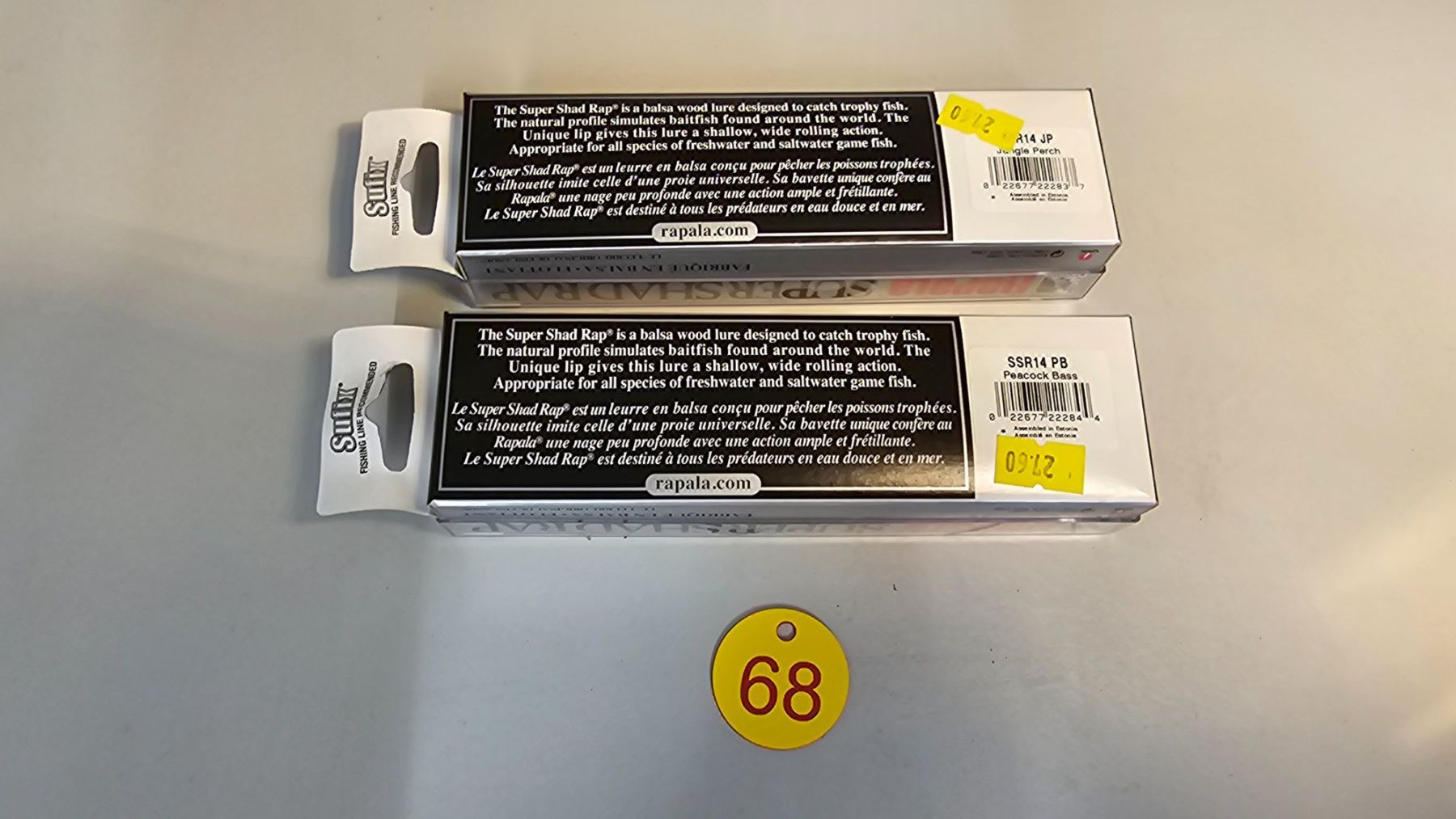 Rapala Esche: 2x Rapala Super Shad Rap Wobler Balsa Floating OVP – Nuovo e nell'imballaggio originale da Abtwil SG venduto da Fischerei_Artikel 1
