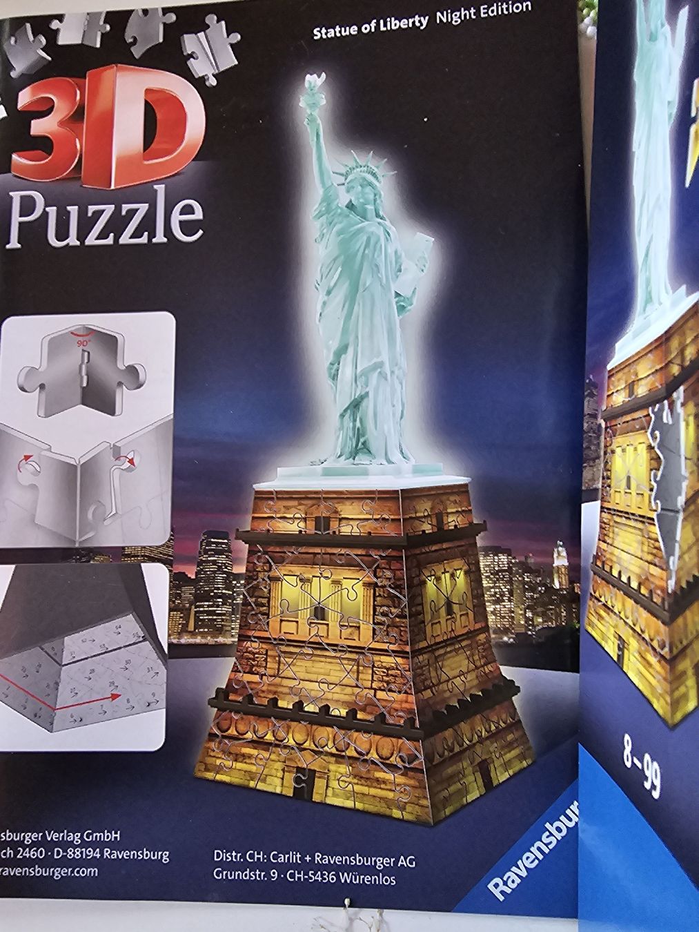 Ravensburger Puzzle: 3D Puzzle Freiheitsstatue mit LED Beleuchtung – Usato da Egerkingen venduto da sirod05 1