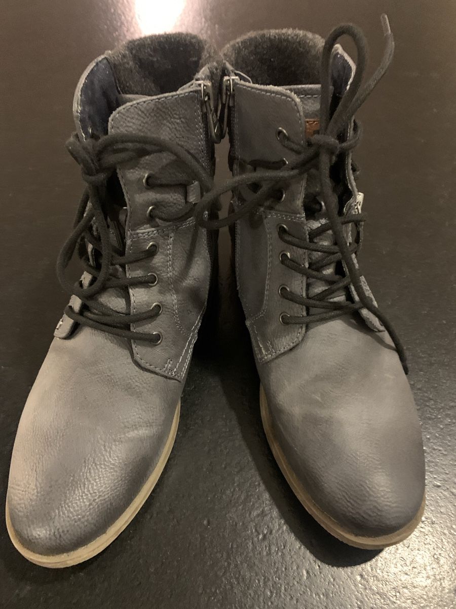 Tom Tailor Scarpe da donna: Tom Tailor Stiefelette, Grösse 38, Grau – Usato da Ried-Brig venduto da sylvie1976