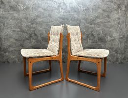 Vamdrup Teakholz Stühle 70er Dänisches Design Mid Century
