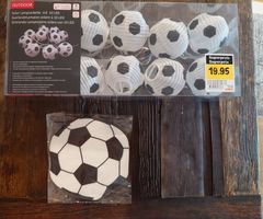 NEU | Fussball Lichterkette und Servietten