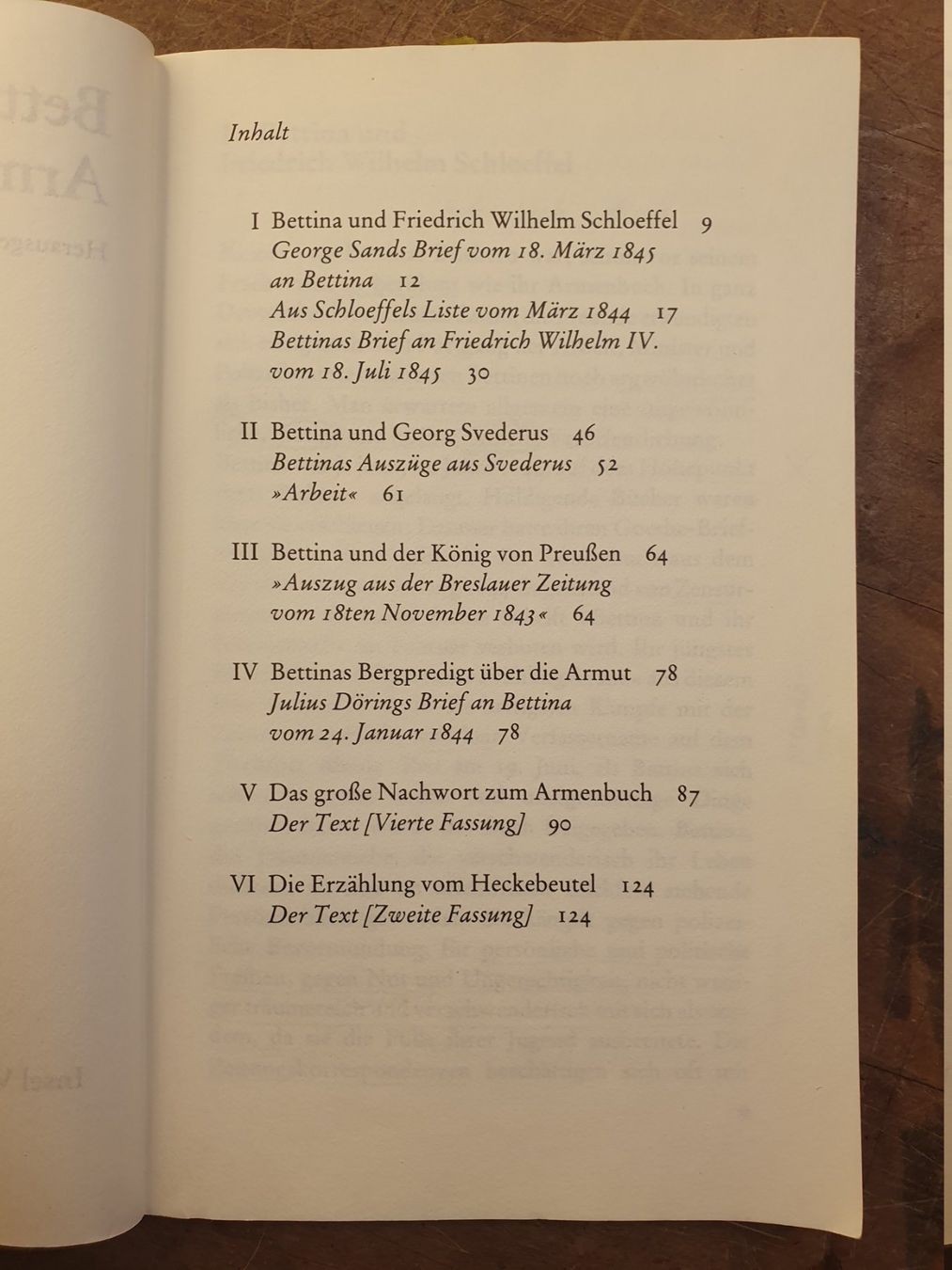 Libri: Armenbuch - Bettina von Arnims – Usato da Zürich venduto da loosebone 5