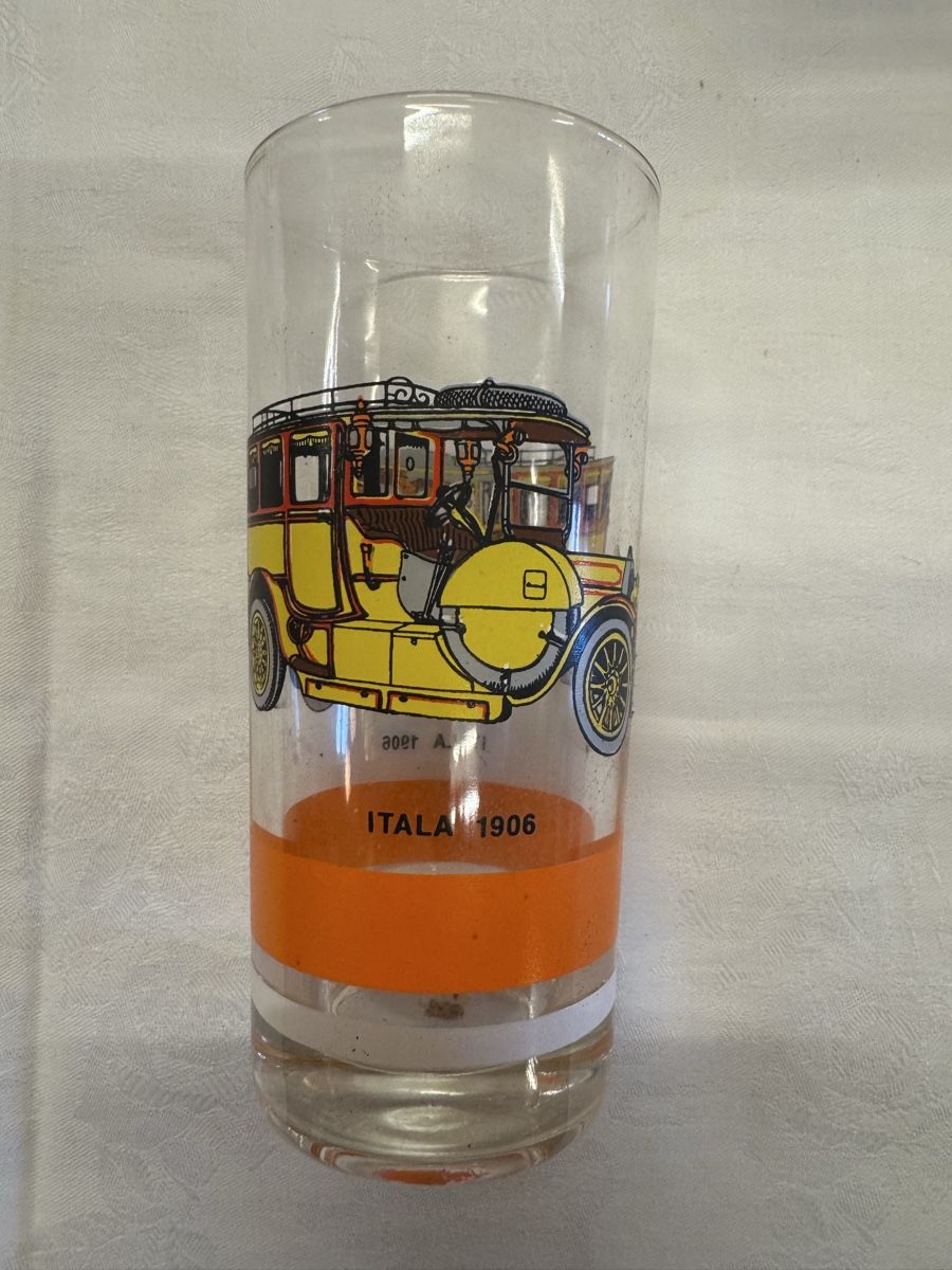 Bicchieri: Vintage-Trinkgläser mit Oldtimer-Motiven. – Usato da Gränichen venduto da onkel_xxl 2