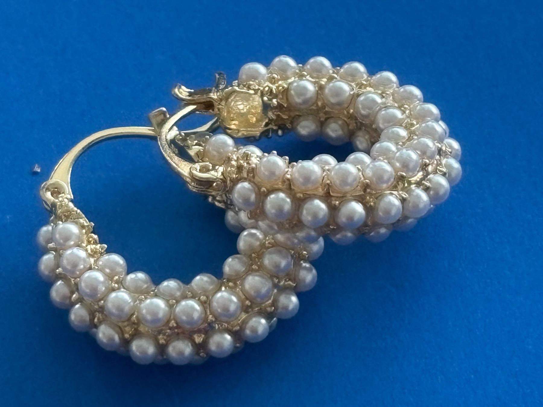 Orecchini pendenti & Orecchini a lobo: Luxus Elegante Ohrstecker  Kunstperlen Farbe: Gold – Nuovo (secondo la descrizione) da Biel-Bienne venduto da Roserosse13 4