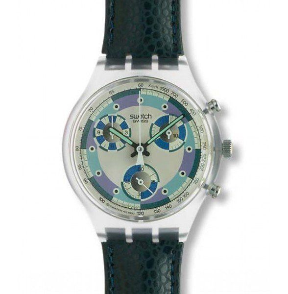 Swatch Uhren: SWATCH Chronograph SCV 100 Greentic von 1993 – Neu und originalverpackt aus Heerbrugg von bue_64