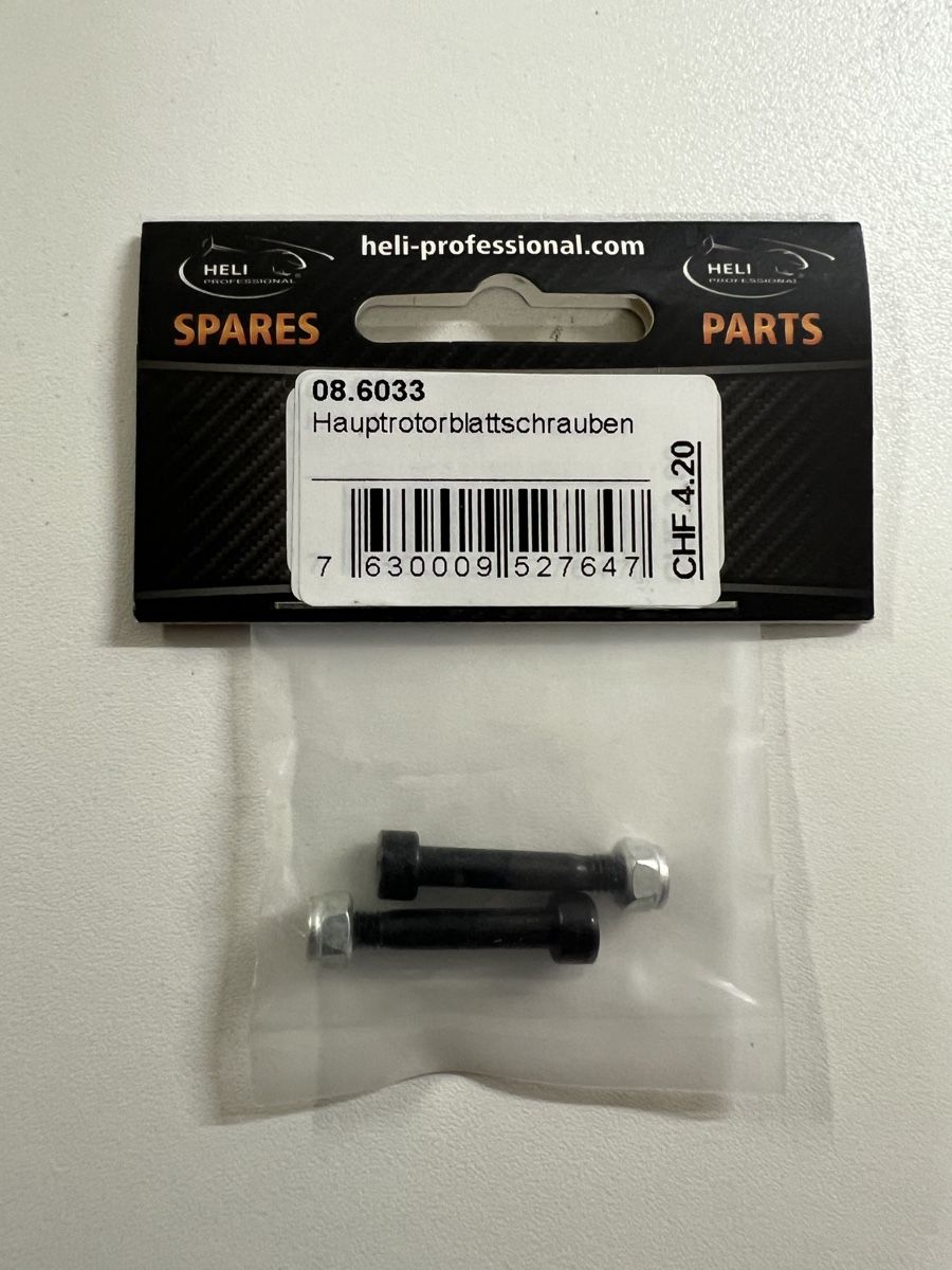 Heli-Professional RC Modellbau: Heli Soxos Hauptrotorblattschrauben 08.6033 – Neu und originalverpackt aus Amlikon-Bissegg von hanspi1968