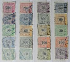 SWITZERLAND: Lot des timbres ferroviaires, O