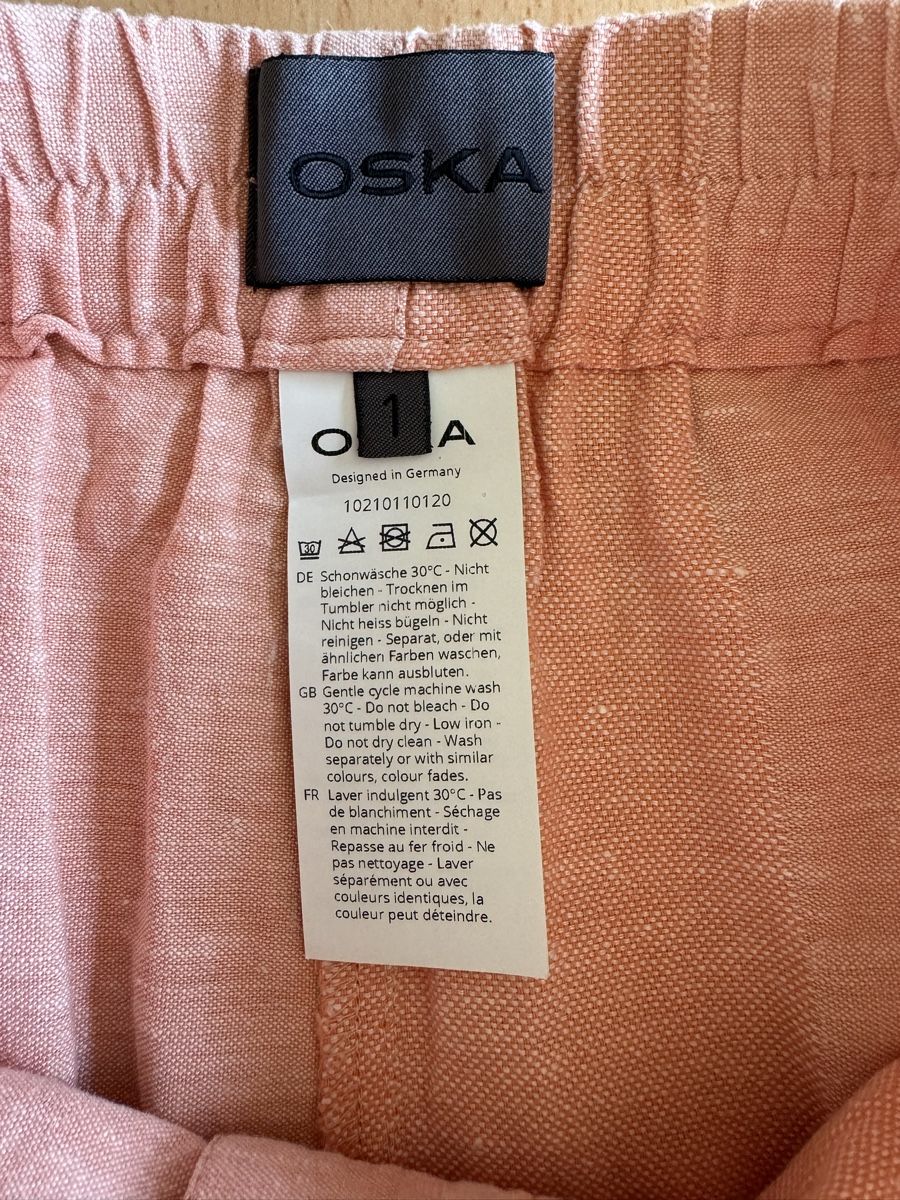 Oska Pantaloni: Pantalon large OSKA, lin et coton, taille 1 – Nuovo (secondo la descrizione) da Morges venduto da sandy069 5