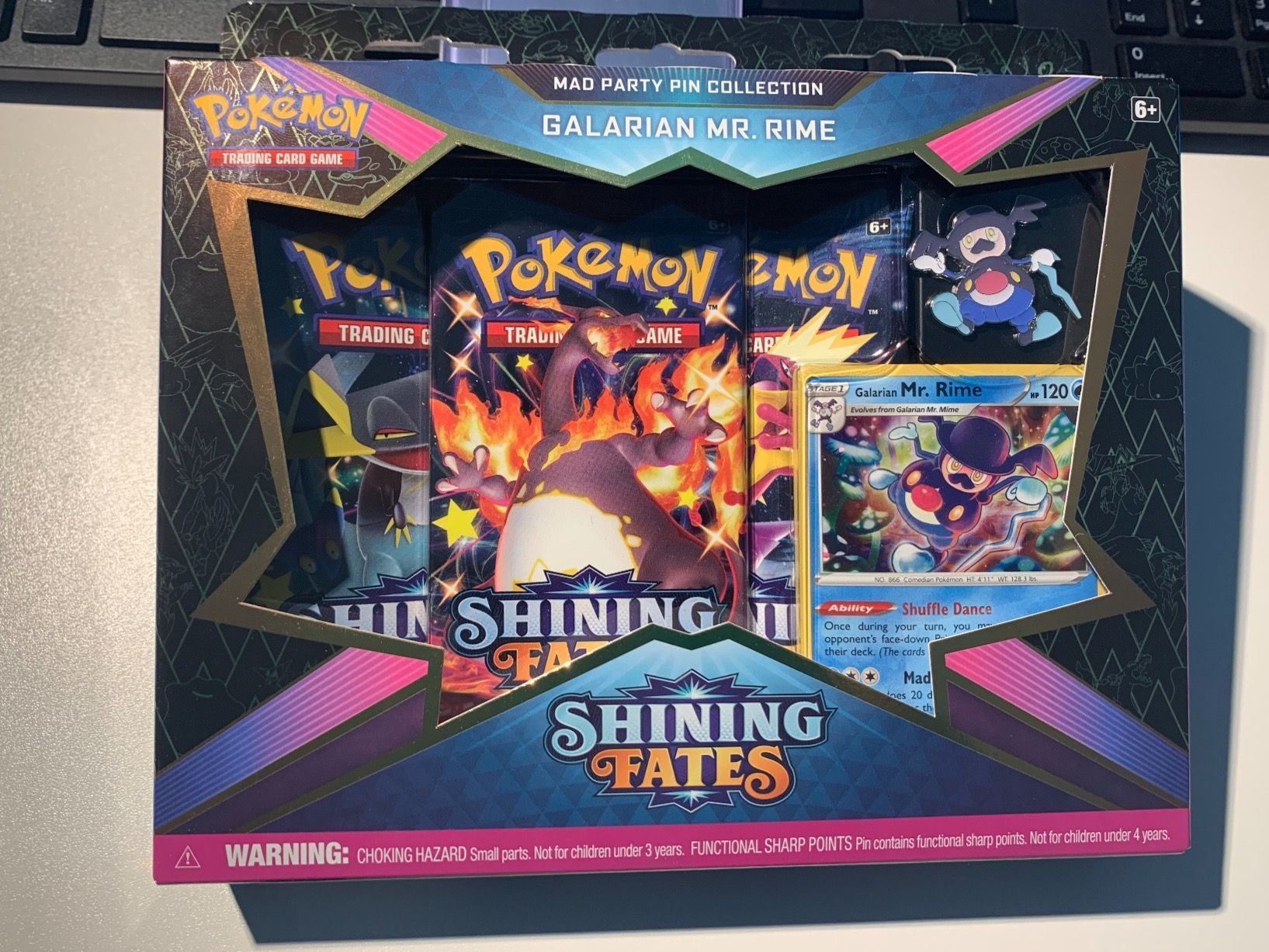 Pokémon Carte collezionabili: Pokémon Shining Fates Mr.Rime Pin Box – Nuovo e nell'imballaggio originale da Zug venduto da Riconico