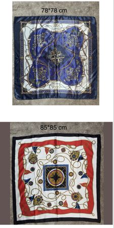Lot de 2 foulards vintage 78×78 & 85×85 cm