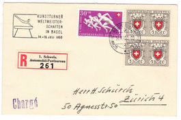 Lettre de Basel BPA A512 pour Zürich le 14.VII.50