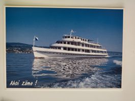 Originale ZSG Zürisee Schiffspostkarte "Linth" ungelaufen