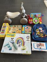 Kids Toy Bundle: Balance Bike, Playmobil, Paw Patrol Backpac
