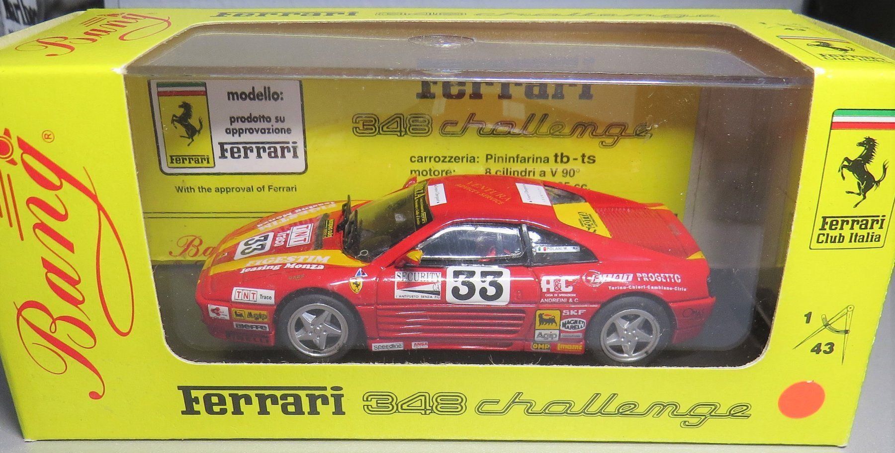 Ferrari Modellini d'auto: 1:43 Ferrari 348 Challenge 1994 – Nuovo e nell'imballaggio originale da Ettingen venduto da campione_1 2