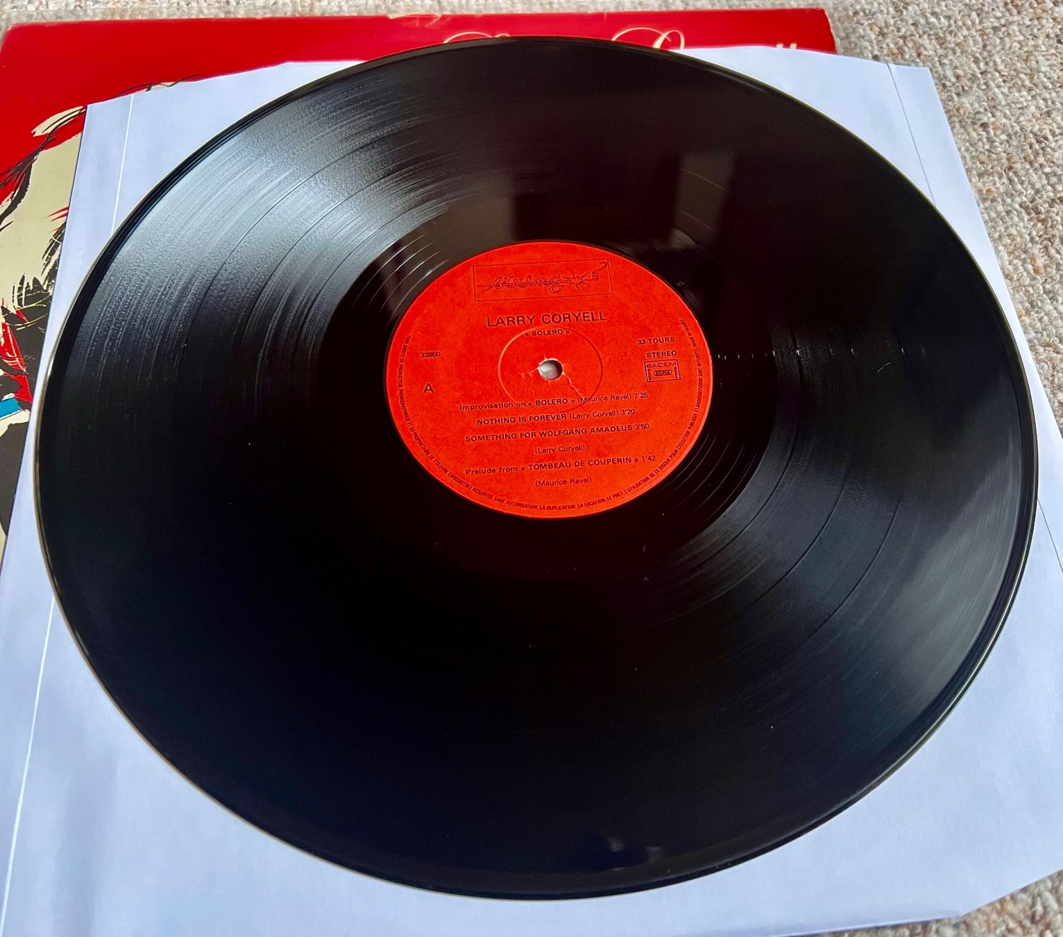 Dischi in vinile: Larry Coryell Boléro LP GEWASCHEN TOP – Usato da Unterseen venduto da vinylmore 1