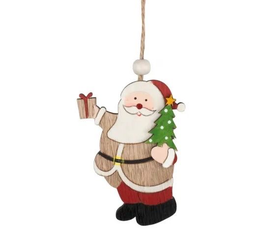 Tutte le decorazioni: Baumschmuck Weihnachtsmänner 9cm Holz – Nuovo e nell'imballaggio originale da Basel venduto da Seifehuesli 2