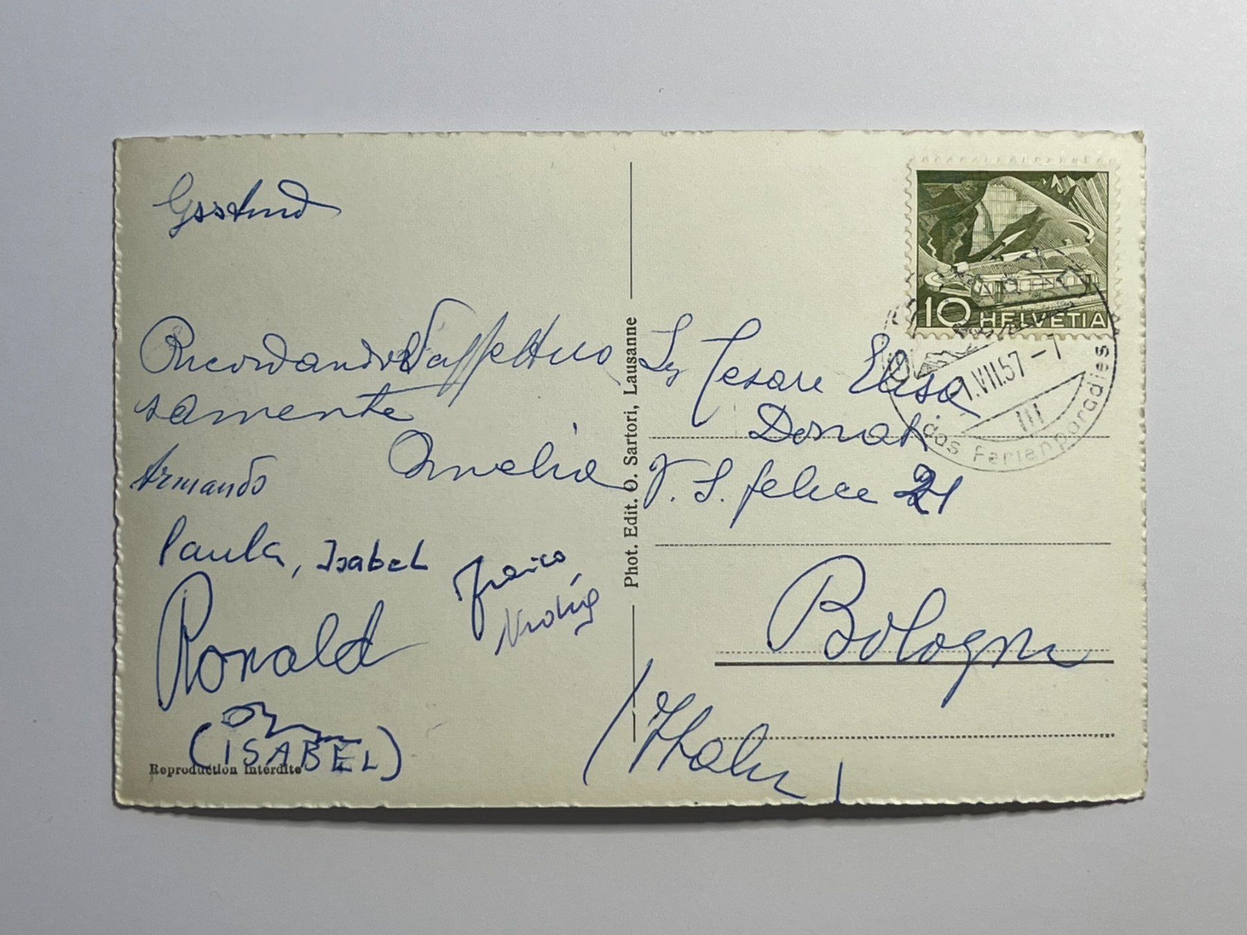 Cartoline postali: Gstaad, vue générale – Usato da Steg VS venduto da _vinci_ 1